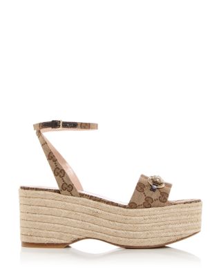 Women's GG Espadrille Platform Sandals