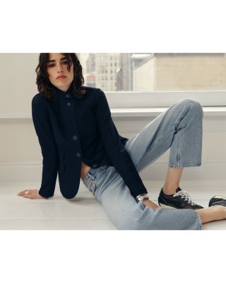 Harlow High Rise Ankle Straight Jeans in Lou1