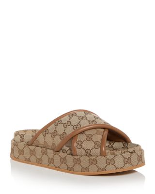 Gucci - Women's GG Platform Slide Sandals