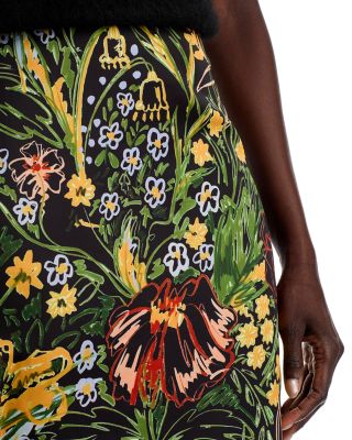 Satin Fishtail Midi Skirt