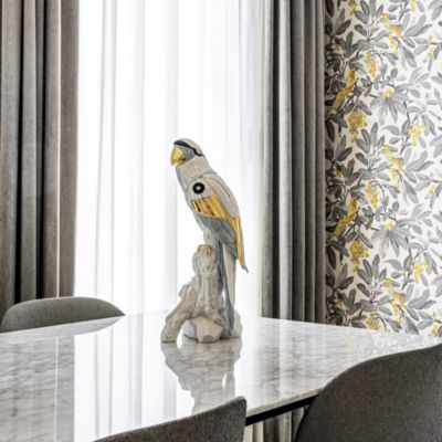 Macaw Bird Cyborg Sculpture