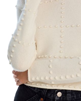 Popcorn Mock Neck Sweater