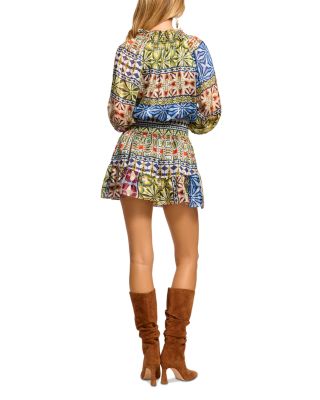 Ashalina Printed Smocked Dress