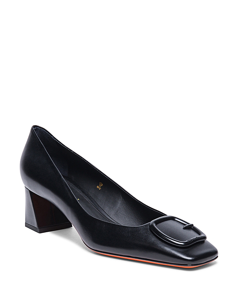Santoni Women's Hasmig Tonal Buckle Leather Pump