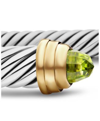 Cable Classics&reg; Bracelet with Peridot and 14K Gold, 5mm