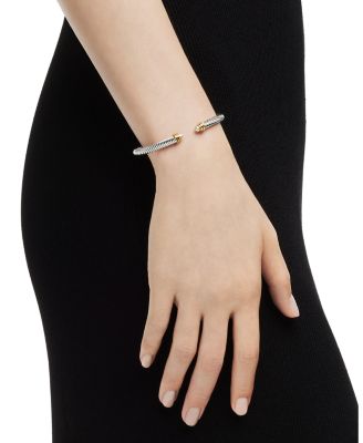 Cable Classics&reg; Bracelet with Cultured Freshwater Pearls and 14K Gold, 5mm