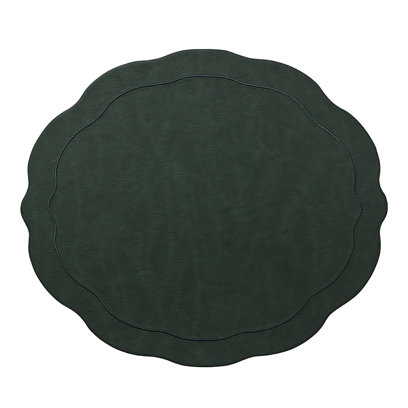 Kim Seybert Tailored Placemat, Set Of 4 In Hunter Green