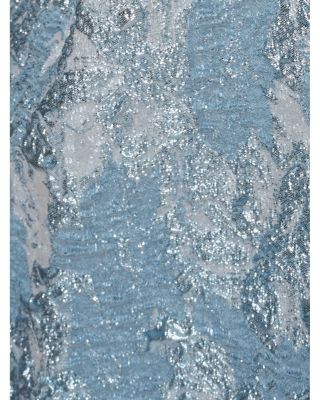 Stretch Jacquard One Shoulder Gown