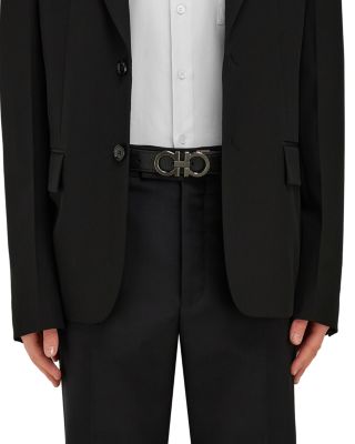 Men's Double Gancini Reversible Leather Belt