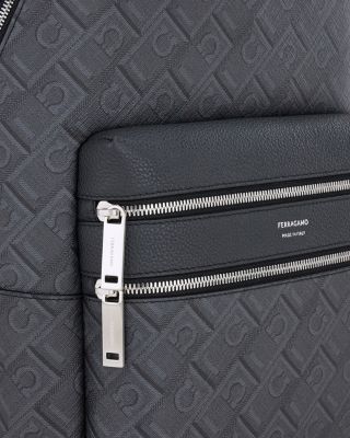 Embossed Gancini Leather Travel Bag 
