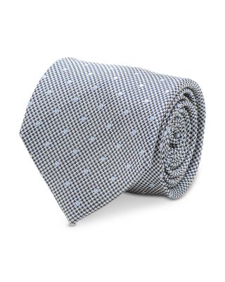 Dotted Herringbone Silk Tie