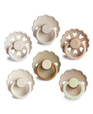 Mushie - FRIGG 6-Pack Cinnamon Charm Rubber Pacifiers