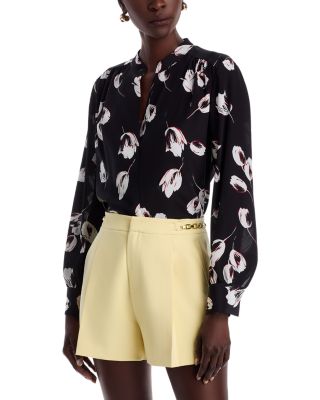 BOSS - Floral Print Silk Blouse