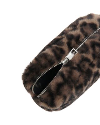 Noor Leopard Faux Fur Pochette
