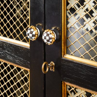Courtly Criss-Cross Cabinet
