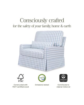 Crawford Pillowback Chair and a Half Comfort Swivel Glider