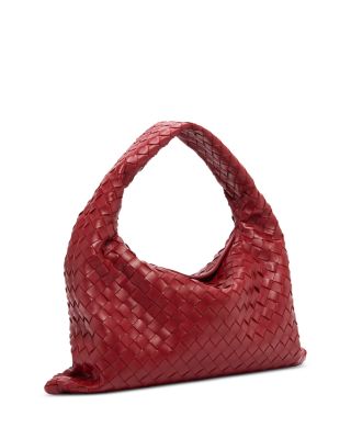 Small Hop Intrecciato Leather Shoulder Bag