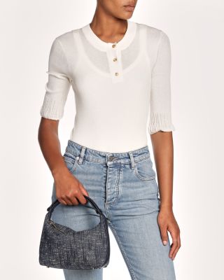 Wallace Denim Boucl&eacute; Shoulder Bag