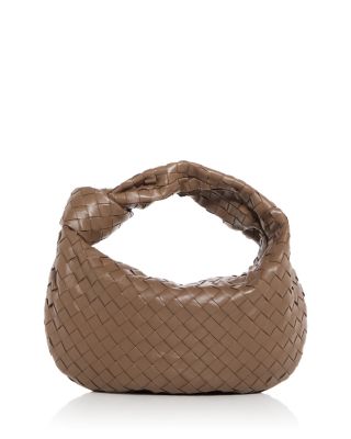 Bottega Veneta Teen Jodie Intrecciato Leather Top Handle Bag