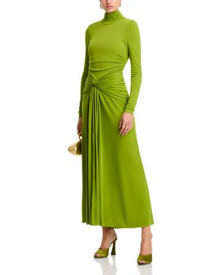 Zahara Twist Front Turtleneck Gown