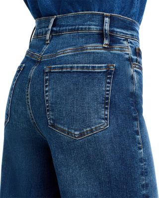Le Slim Palazzo High Rise Wide Leg Jeans in Skywalk