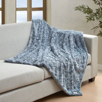 Adalee Faux Fur Throw Blanket, 50" x 70"