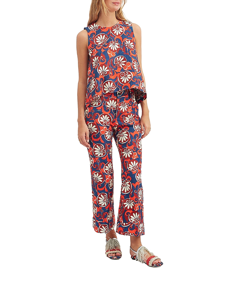 La DoubleJ Hendrix Pants Moonflower Navy