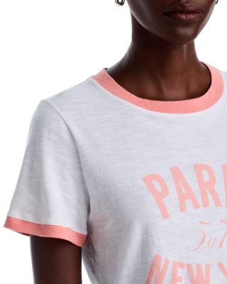 Paris New York Ringer Tee