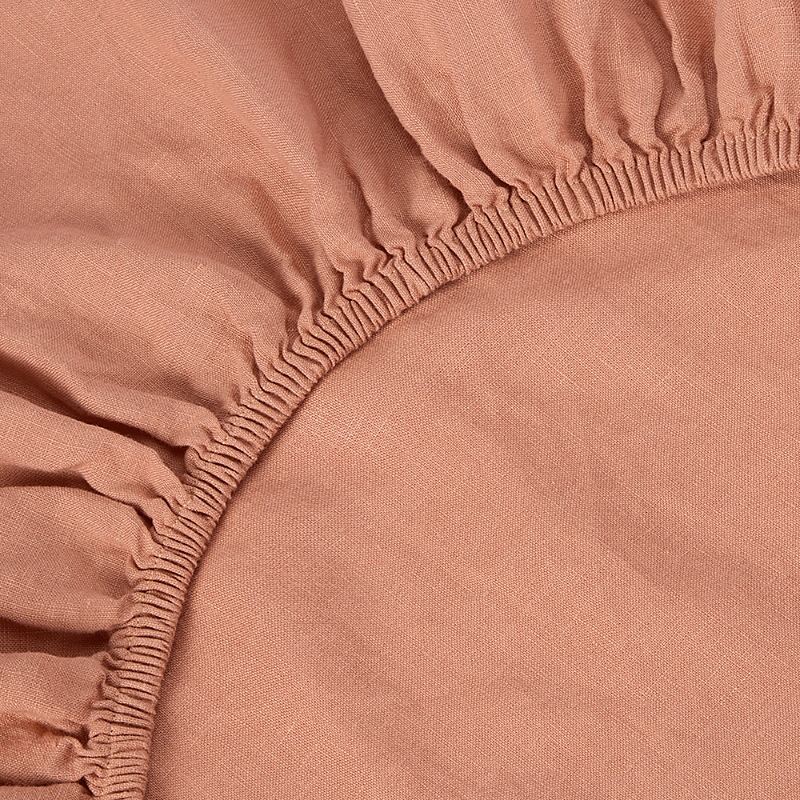 Piglet In Bed Linen Fitted Sheet, King In Warm Clay