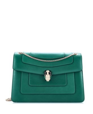 Pre-Owned Bvlgari - Medium Serpenti Forever Square Shoulder Bag Leather