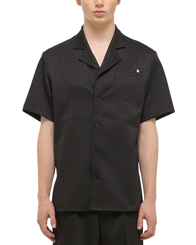 Helmut Lang Modest Jacquard Shirt In Black