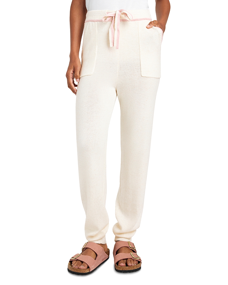 Splendid Elizabeth Jogger Pants In Snow/cotton Candy