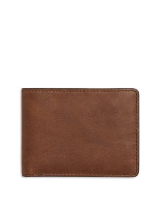 Slim Navigator Distressed Leather Bi Fold Wallet