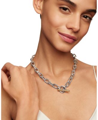 DY Madison Toggle Chain Necklace with 18K Yellow Gold, 20" 