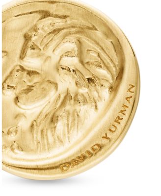 18K Yellow Gold Diamond Leo Amulet Pendant