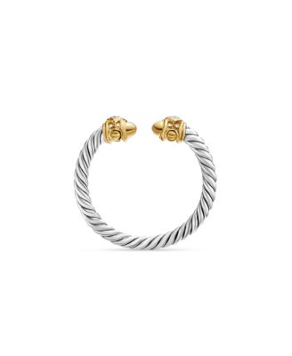 Sterling Silver & 14K Yellow Gold Renaissance Ring with Diamonds