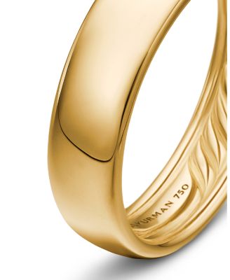 Men's Classic Band Ring in 18K Yellow Gold