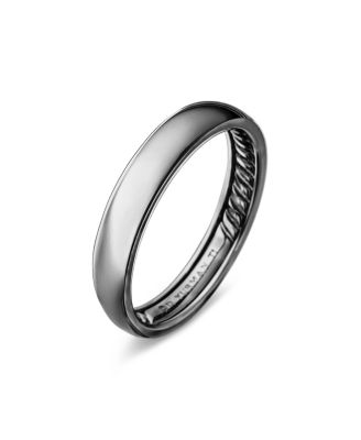 Men's Gray Titanium 4mm Classic Band