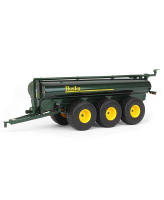  1/64 Black Husky Peterbilt w/ Fontaine Renegade Lowboy & Husky Manure Spreader, DCP - 14 Years+ - Ages 5-7