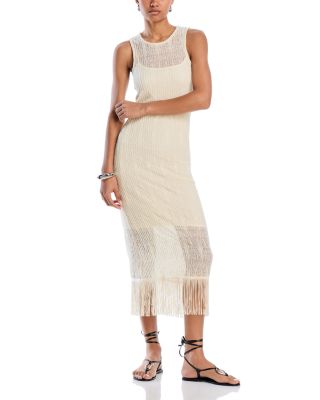 Palmacea - Amber Fringe Hem Swim Cover-Up Dress