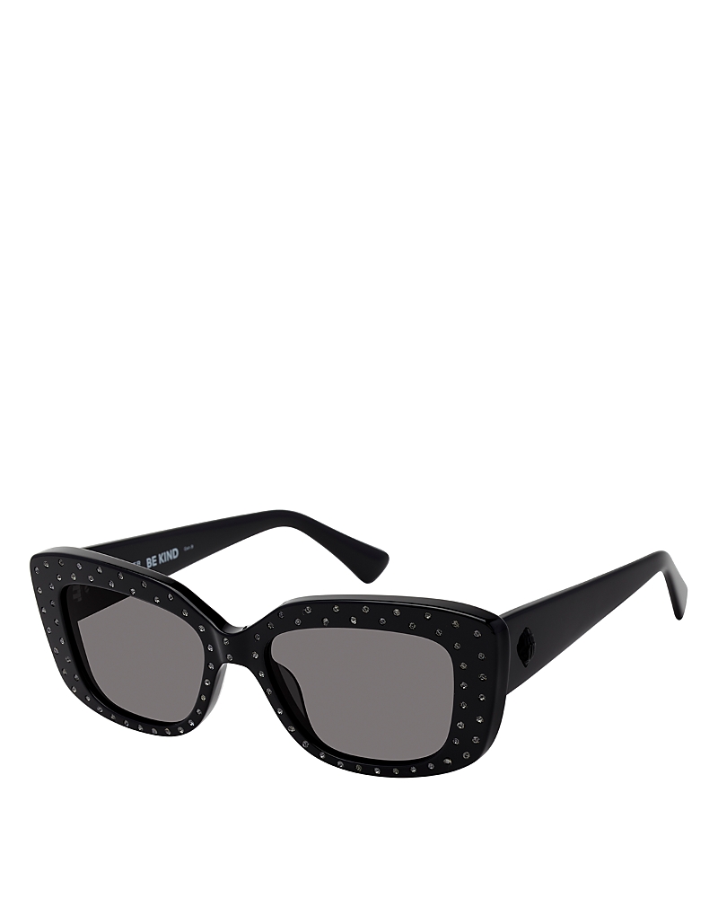 Kurt Geiger London 52mm Rectangular Sunglasses In Black