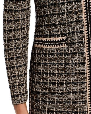 Contrast Trim Tweed Knit Jacket - Heritage Fit