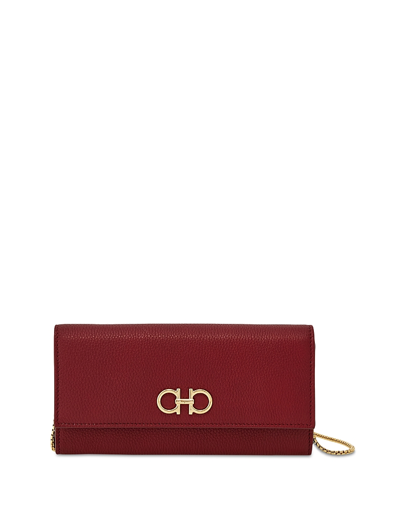 FERRAGAMO GANCINI WALLET W/ CHAIN