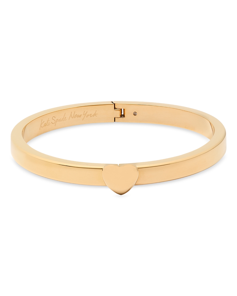 Kate Spade New York Heart You Bangle Bracelet In Gold-tone Stainless Steel In Gold