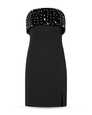 Indy Combo Velvet Crystal Embellished Mini Dress