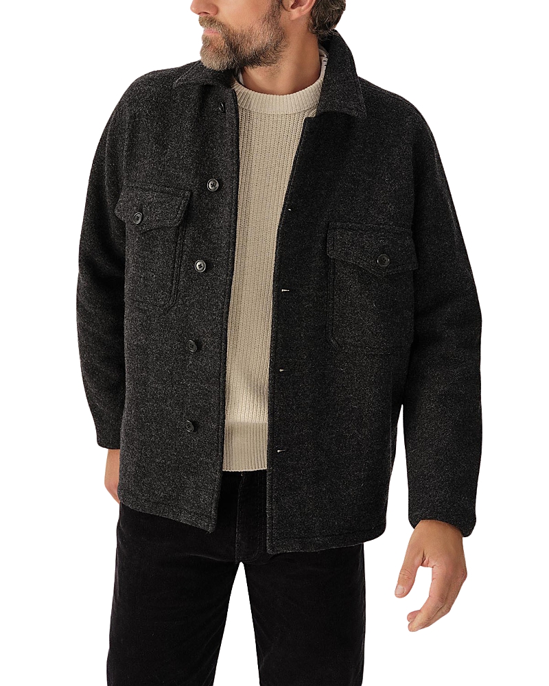 BUCK MASON FELTED WOOL FIELD SHIRT