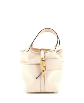 Pre-Owned Hermes Pm Cargo Picotin Lock Bag Canvas and Swift