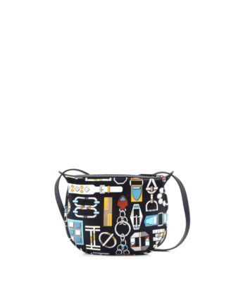  Sursoie To Go Pouch Printed Silk and Leather