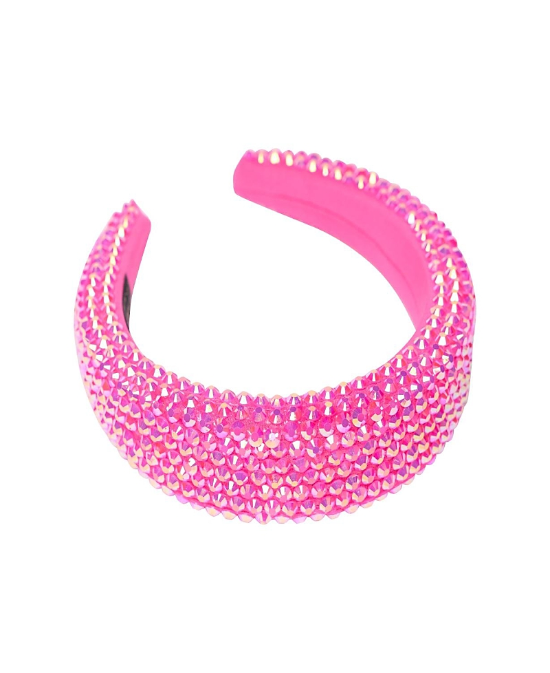Malibu Sugar Girls' Colored Rhinestone Puff Headband - Kid