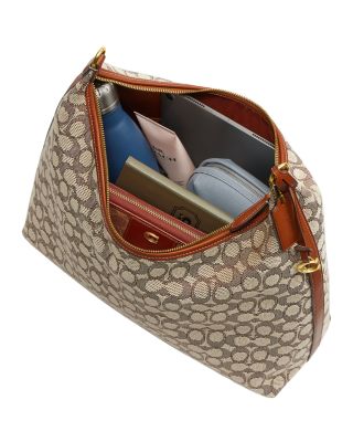 Juliet Medium Logo Print Jacquard Shoulder Bag